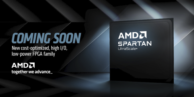 AMD/Xilinx Spartan UltraScale+ teaser die photo mock-up.