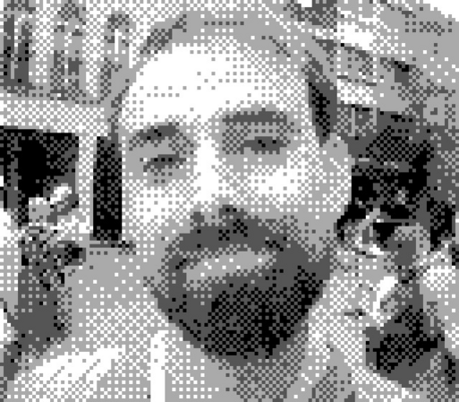 A portrait of me, taken with a Game Boy Camera by Pierrec