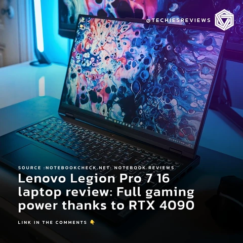 Lenovo Legion Pro 7 16 laptop review: Full gaming power thanks to RTX 4090