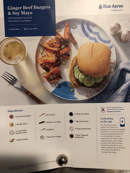 Recipe card.