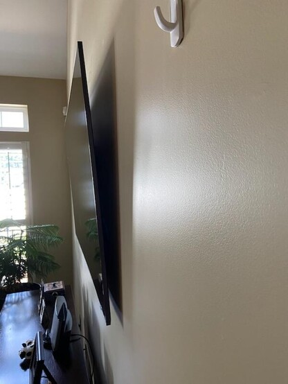 TV we installed over the weekend. Picture sent to us from the client.