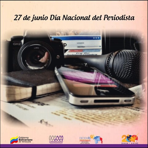 Cada año #27Junio se celebra en Venezuela, el Día Nacional del Periodista, en homenaje a la publicación, en 1818, del primer número del periódico Correo del Orinoco, creado por Simón Bolívar, con la colaboración de Juan Germán Roscio, Cristóbal Mendoza, entre otros y se instituyó en 1964.
https://www.instagram.com/p/Ct_oGv7O0XV/

#IntegraciónTecnológica
