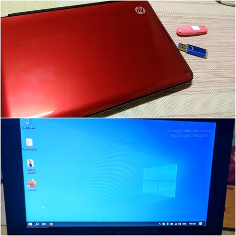 HP Mini 110 Netbook running Tiny 10 (Windows 10)