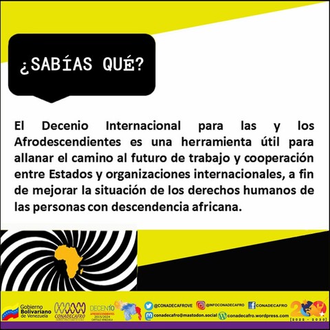 #SabíasQue...El Decenio Internacional para las y los Afrodescendientes es una herramienta útil para allanar el camino al futuro de trabajo y cooperación entre Estados y organizaciones internacionales, a fin de mejorar la situación de los derechos humanos de las personas con descendencia africana.


#BastaDeCinismoYankee 