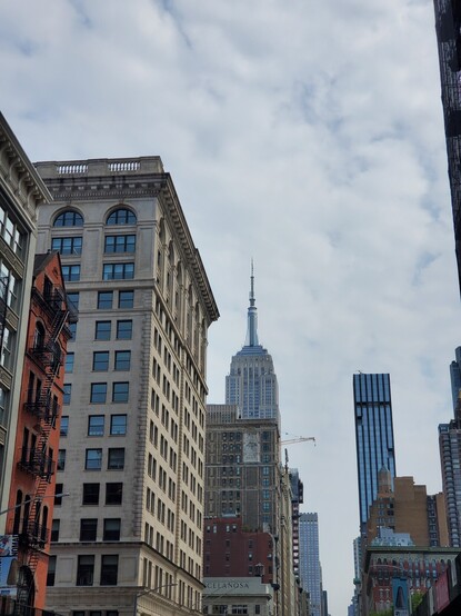 NYC skyline with view of Empire State building