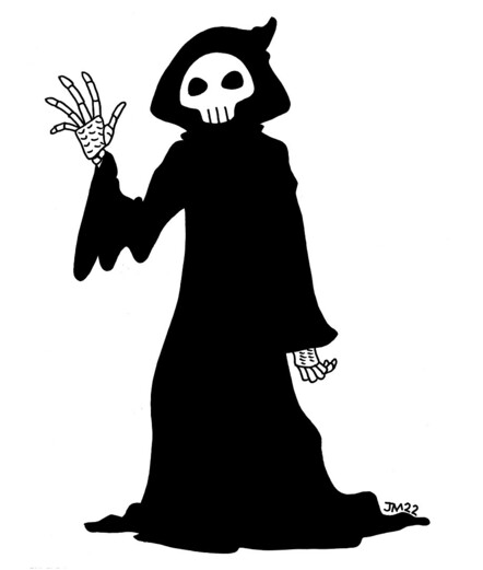 a ghoul from my comic strip Not That Magic
