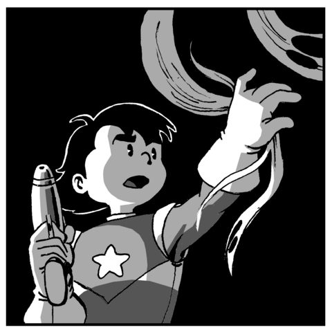 the titular hero of an earlier webcomic, Space Kid!