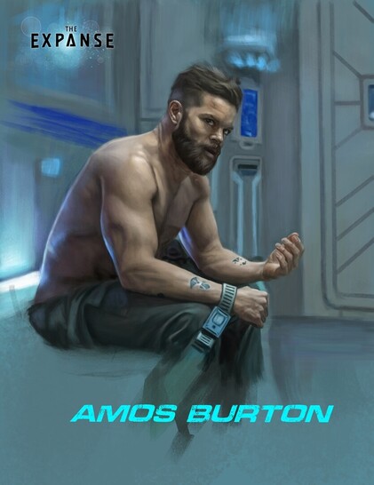 Amos - seriesThe Expanse. Painted in Krita from photo reference.