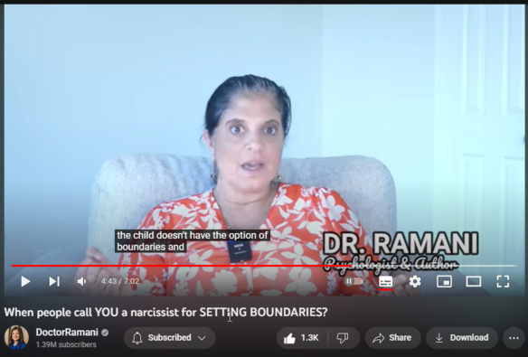 When people call YOU a narcissist for SETTING BOUNDARIES?
16,203 views  1 Jul 2023
SIGN UP FOR MY HEALING PROGRAM: https://doctor-ramani.teachable.com/p...

LISTEN TO MY NEW PODCAST "NAVIGATING NARCISSISM"
Apple Podcasts: https://podcasts.apple.com/us/podcast...
Spotify: https://open.spotify.com/show/2fUMDuT...
Stitcher: https://www.stitcher.com/podcast/how-...
iHeart Radio: https://www.iheart.com/podcast/1119-n...