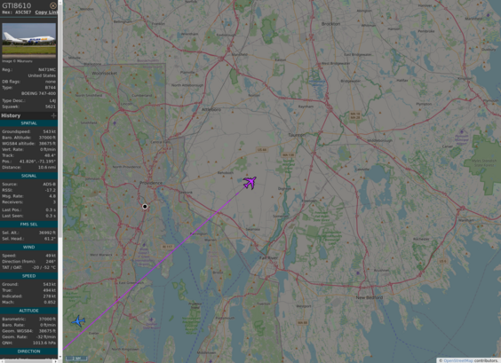 Github AnyFlightTracker by @rtmladsb:mastadon.social