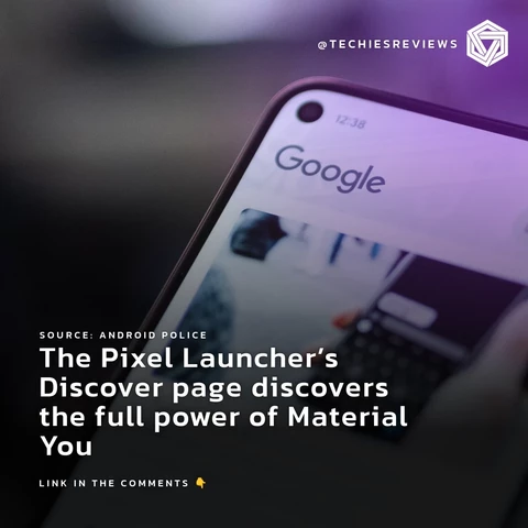 The Pixel Launcher’s Discover page discovers the full power of Material You
