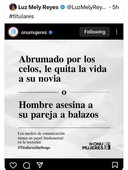 Titulares sesgados también son #ViolenciaDeGenero y revictimizan a víctimas de Femicidio
#StopMisoginia #TitularesMachistas #NomasImpunidad #NiUnaMas    #Niunamenos    
#JusticiaParaTodasLasMujeres