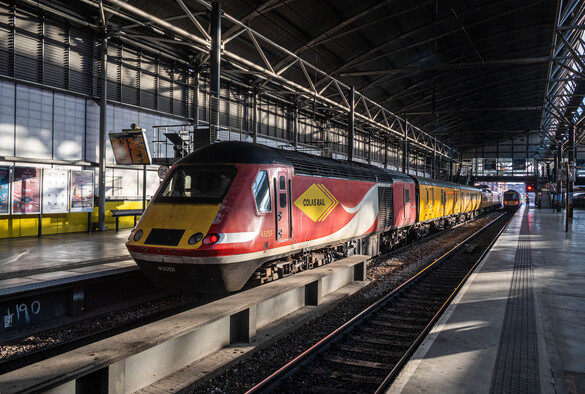 Class 43 locomotive at Leeds
