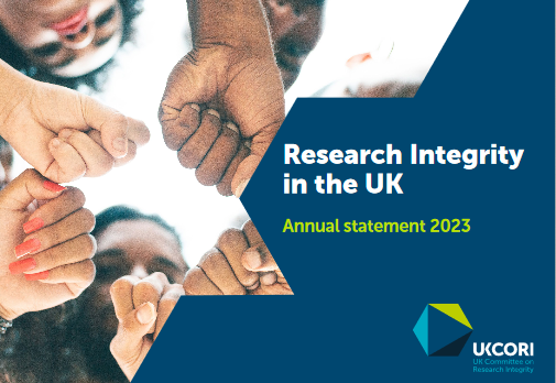 First page of UKCORI's first annual statement on research integrity in the UK