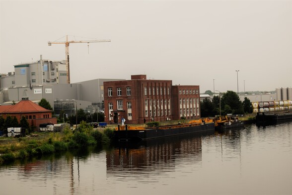 A brick factory on the river