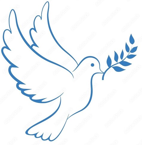 Peace symbol:  dove 