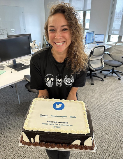 Photo of girl holding a cake