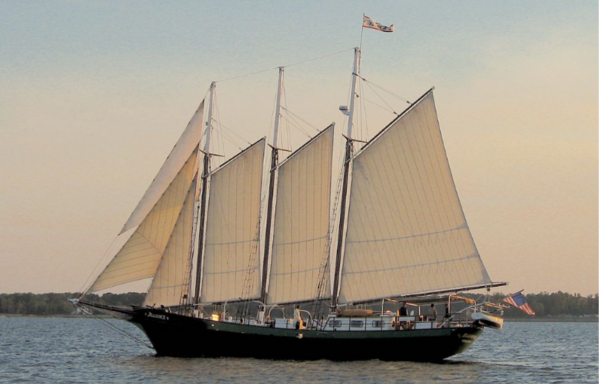 A picture of the three masted Schooner named Alliance