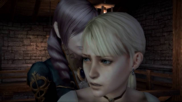 Captura de cinemática con gráficos in-game de Haunting Ground