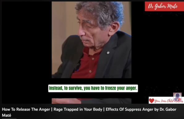 108,675 views  29 Dec 2022  #GaborMate #trauma #AngerManagement
How To Release The Anger | Rage Trapped in Your Body | Effects Of  Suppress Anger by Dr. Gabor Maté

Hi welcome! YOUR INNER CHILD Matters. I'm a nurse, a mother, and a video editor. I'm passionate about sharing mental health awareness, parenting, and health education, and I created this channel with the mission and hope of motivating and helping anybody who is going through a difficult time. 

People have various ways of responding to anger. While some people choose to verbally express their rage through shouting, cursing, arguing, or yelling, others choose to physically do so (throwing things, breaking objects, hitting walls, or getting into fights). Some people, on the other hand, choose to suppress their anger rather than expressing it in any way.

💖 Who is Dr Gabor Mate?
Dr. Gabor Maté is a retired physician, bestselling author, and well-known speaker who is in high demand for his knowledge of addiction, trauma, stress, and childhood development. He is the author of four best-selling books, including the award-winning In the Realm of Hungry Ghosts: Close Encounters with Addiction. For his groundbreaking medical work and writing, he has received the Order of Canada (Canada's equivalent of the MBE) and the Civic Merit Award from his hometown of Vancouver.
