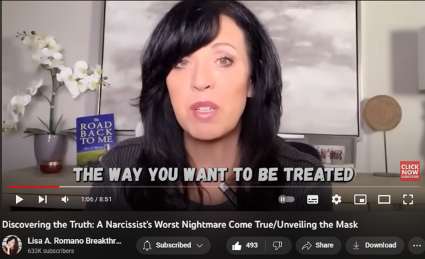 4,861 views  6 Jul 2023  5 Mind Games Narcissists Love to Play
#narcissist #gaslighting #narcissism Beware, when you become the narcissist's worst nightmare come true, and you begin to see what they don't want you to see. Narcissists rely on others for narcissistic supply. By manipulating the emotions, and perceptions of others, a narcissist can maintain dominance and control. Without feeling a sense of superiority over others, a narcissist experiences a sense of vulnerability that causes them to react poorly.

Narcissists fear rejection because they have an inflated sense of self-importance and believe they are entitled to admiration and adoration from others. When someone rejects a narcissist, it challenges their sense of superiority and can cause them to feel inadequate or inferior. Additionally, rejection can be seen as a threat to their ego, which they will go to great lengths to protect. Narcissists may also fear rejection because it could expose their vulnerabilities and flaws, which they try to keep hidden from others.

If you plan on unveiling the mask of a narcissist, be prepared for what might happen next. 

FREE ✅ Codependency Quiz 
https://www.lisaaromano.com

FREE Codependency Presentation 
https://www.lisaaromano.com/your-vide...