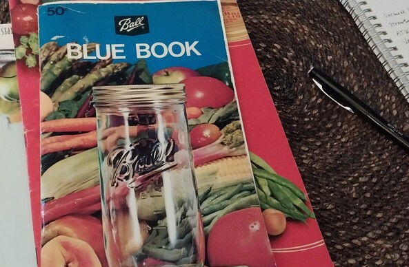 Cover of Ball Blue Book for Canning and Preserving with price of 50 cents
