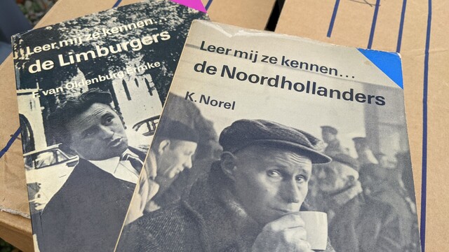 Photo of two classic Dutch books about people from the South of the Netherlands (Limburg) and the Northwestern part (Noord-Holland).