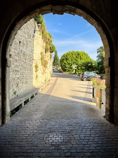 Porch to access at the main place of the village 