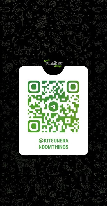 QR de mi canal de Telegram, Kitsune Random Things.