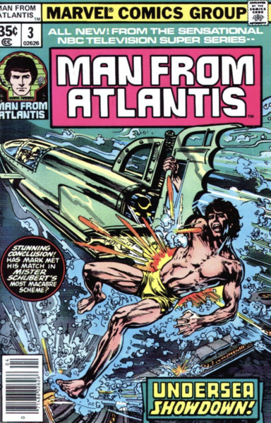 Marvel comic book Man From Atlantis issue number 3 from 1978.