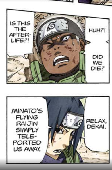 Panel from Naruto: The Whorl within the Spiral.