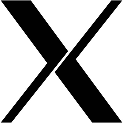 Logo for X Window System, looking very similar to Twitter’s new “X” logo