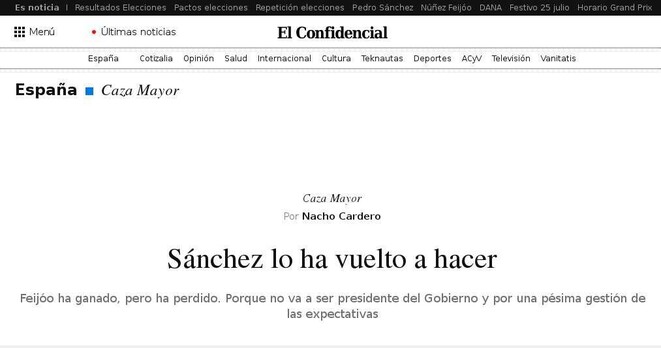 Manual de resistencia bis
Titulares El Confidencial 2023 Jul.24