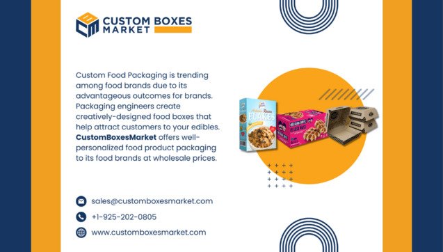 custom printed food packaging boxes