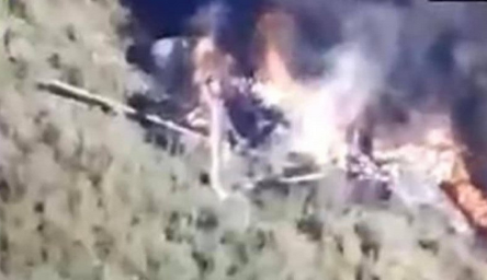 Russian Ka-52 Aligator shot down by Ukraine near Donetsk.