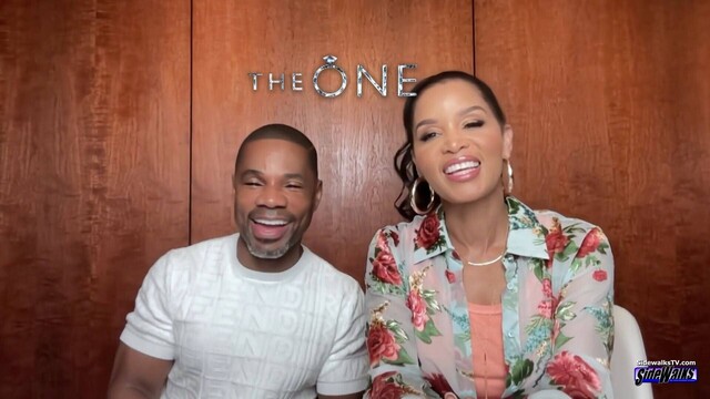 Kirk and Tammy Franklin are sitting in front of a camera