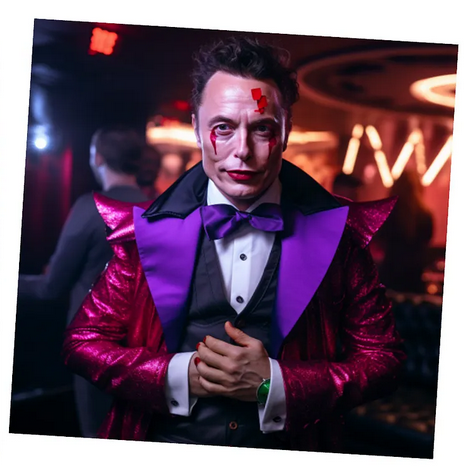 Elon musk as 'the joker'