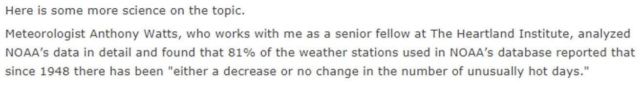 Pinside post from a sad climate denialist cuck paid by Heartland Institute 