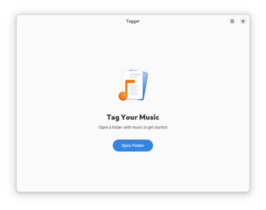 Tagger Start Screen