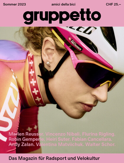 Cover der Ausgabe Nummer 1 des Gruppetto-Magazin mit einem Bild von Marlen Reusser.