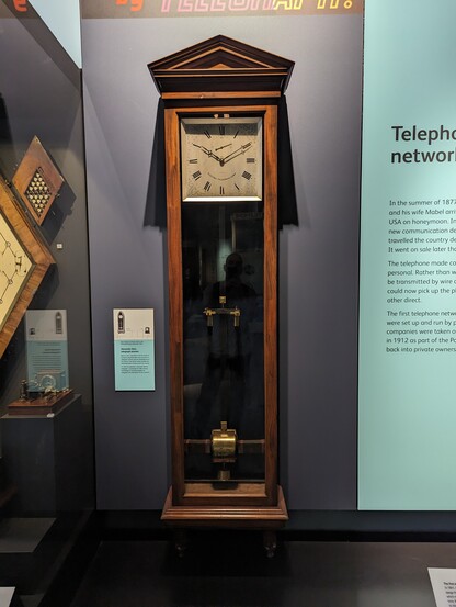 A time-syncing telegraph machine from 1843