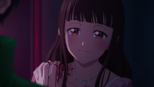 Yukari after being bitten by a zombie from the anime series Zom 100: Bucket List of the Dead Episode 4.