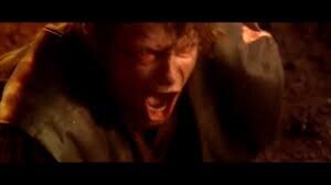 screaming anakin skywalker