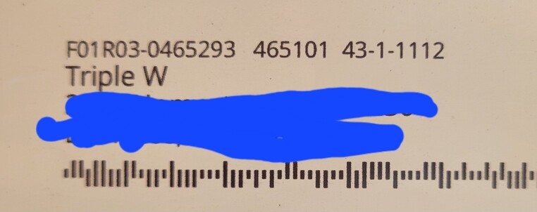 Envelope addressed to recipient Triple W, which presumably stands for www. That is, it seems someone used this alias when giving their info to the sender, in this case a solicitation for business.