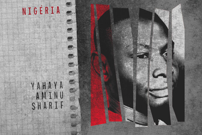 Au Nigéria, Yahaya Aminu Sharif risque la peine de mort pour blasphème © Illustration Justine Vernier pour Mediapart