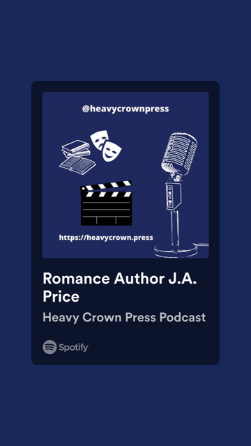 Romance author JA Price on my Spotify podcast 