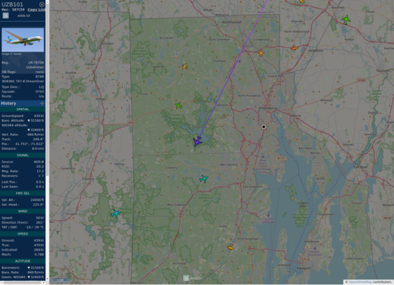 Github AnyFlightTracker by @rtmladsb:mastadon.social