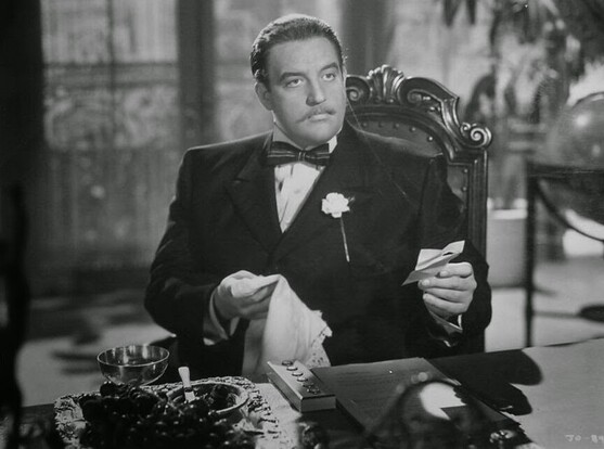 Laird Cregar dressed very dapper in the 1942 World War Two drama “Joan of Paris”