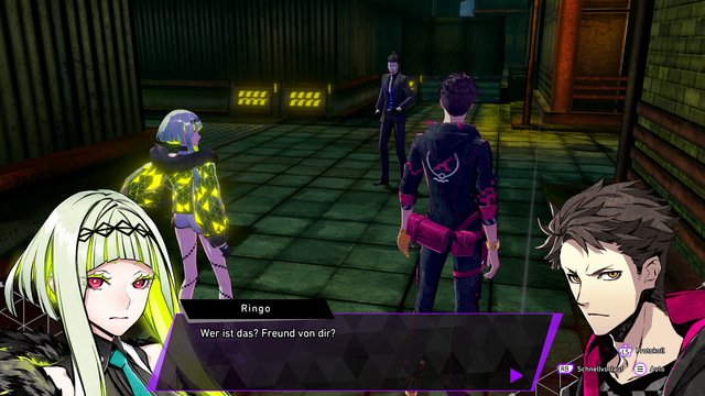 Screenshot aus Soul Hackers 2, eine der Anfangsszenen