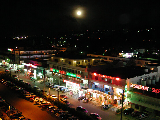 Night view of Garapan, Saipan